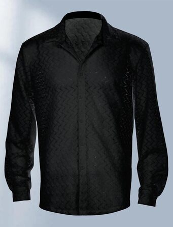 Футболка AIEOE для чоловіків, сітка, прозора, чорна (L)