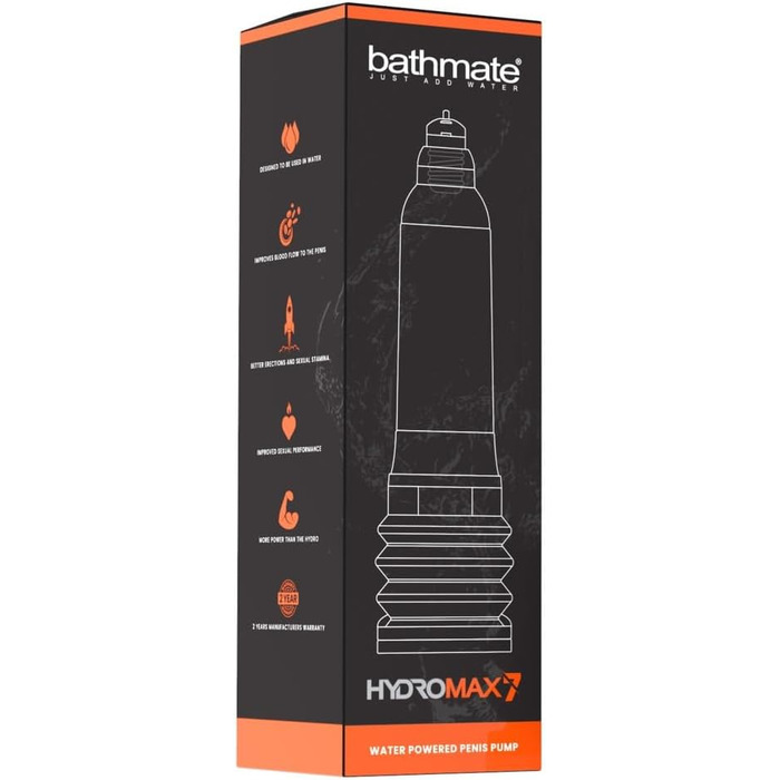Bathmate Hydromax7 - прозора водяна помпа для збільшення пеніса, 1 шт.