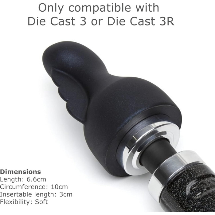 Насадка Doxy Rabbit для G-точки, чорний колір, 400 г