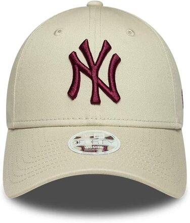 Жіноча кепка New Era New York Yankees MLB 9Forty Satin Rose — регульована сатинова панама з логотипом