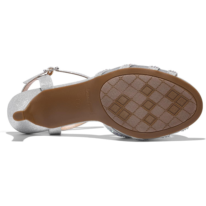 Жіночі босоніжки-туфлі DREAM PAIRS на низькому каблуці, сріблясті, розмір 36 EU