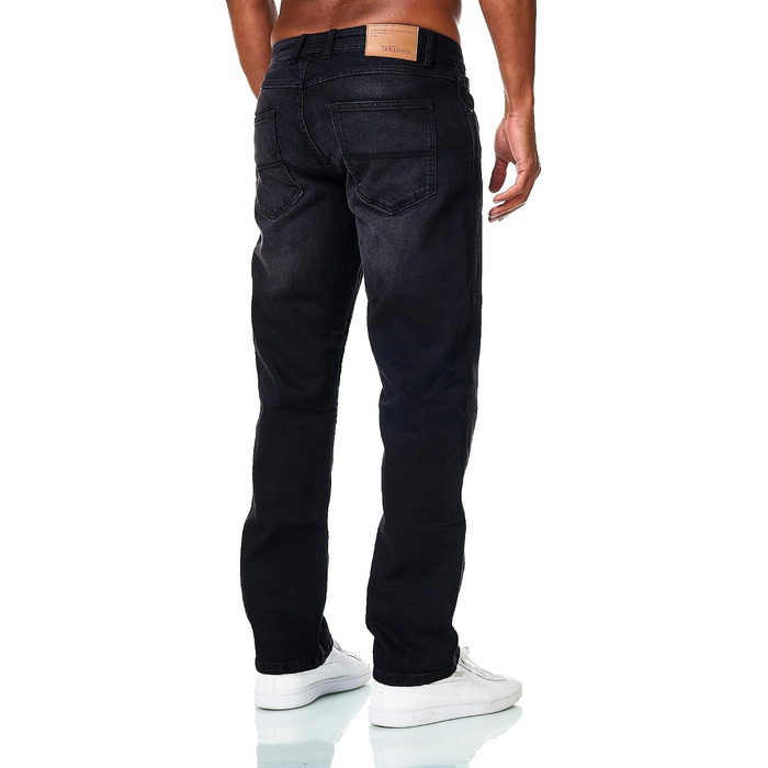 Чоловічі джинси JEEL Relax-Fit прямого крою Basic Washed, чорні (32W / 38L)
