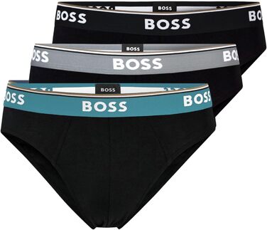 Труси чоловічі BOSS 3P Power з бавовни з логотипами (L, -981 Black Multi)