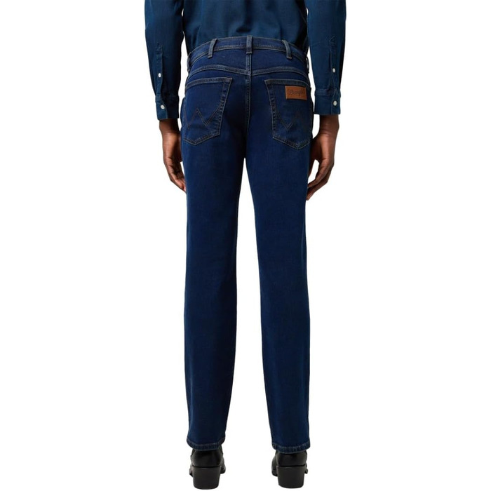Чоловічі джинси Wrangler Texas Stretch W121XU13M заужені (Tapered), колір Rustic Navy, розмір 42W/32L