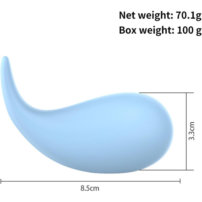 Вібратор з дистанційним керуванням та додатком, 10 режимів, для жінок, портативний, G-Spot, для пар (блакитний)
