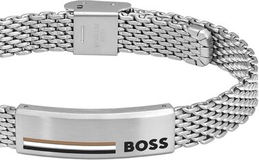 Чоловічий браслет BOSS Mesh із нержавіючої сталі, колекція ALEN, сріблястий