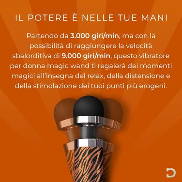 Масажер для тіла Doxy Die Cast 3 - перезаряджуваний вібратор-масажний стрижень для жінок (Tigerin)