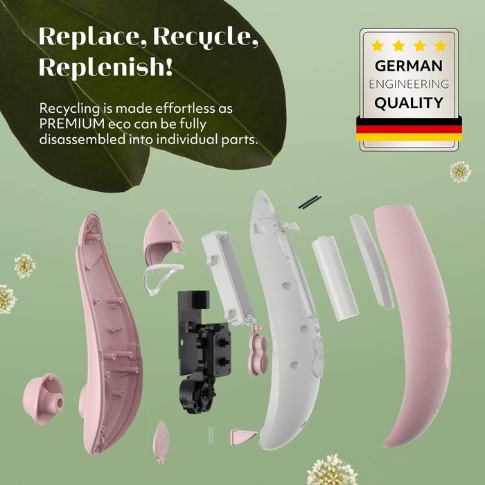 Womanizer Premium - вібратор для жінок, стимулятор клітора, чорний (Eco Rosa)