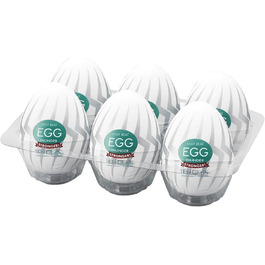 TENGA Eier Thunder - одноразові мастурбатори для чоловіків, 6 шт. (прозорі)