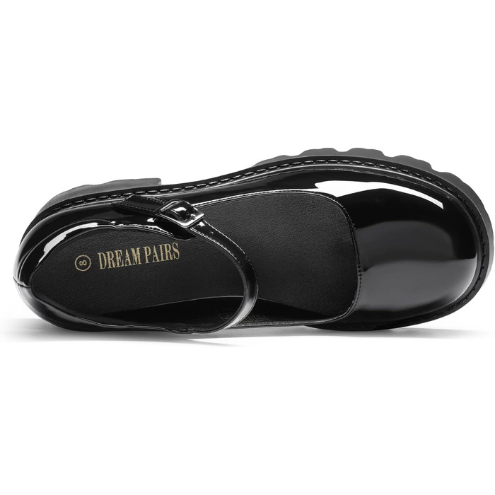 Жіночі туфлі Mary Jane на масивній платформі DREAM PAIRS, чорні (розмір 40 EU)
