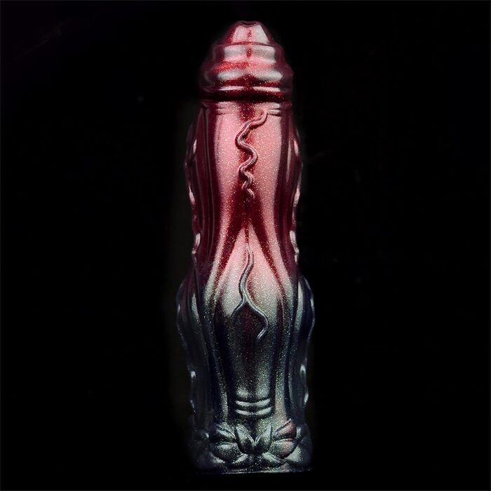 Силіконовий пеніс-чохол Soarvlorfy для собак, реалістичний, фіолетовий, L