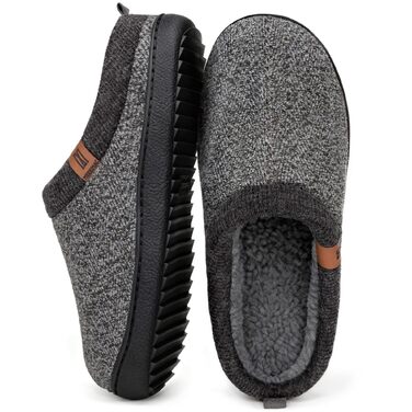 Чоловічі домашні капці MERRIMAC з ефектом пам'яті Memory Foam, протиковзкі та зручні, темно-сірі (розмір 41/42 EU)