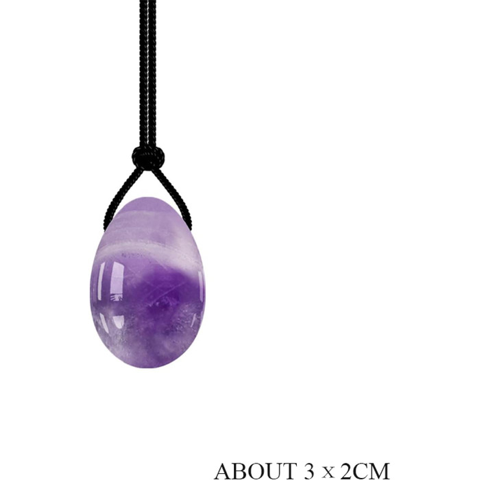 Ясеньовий кварц, нефритове яйце, аметист, яйця Йоні, кристалічні яйця Йоні, нефрит для вагінального тонусу, масажна куля, кегель-тренажер, 1 шт., розмір S