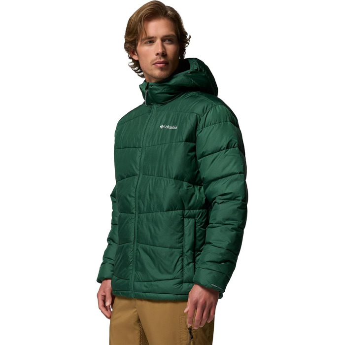 Чоловіча утеплена куртка-пуховик Columbia Fiveile Butte™ II з капюшоном, Rain Forest, розмір XL