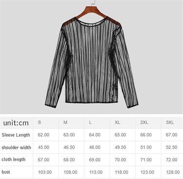 Чоловіча сітчаста футболка з прозорим дизайном для клубу/спортзалу, XXL