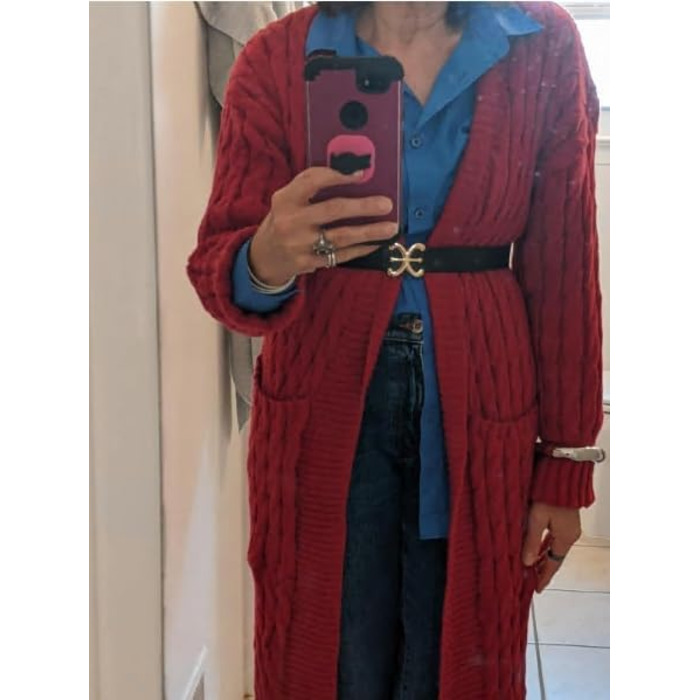 Жіночий піжамний комплект 3 шт. з капюшоном, теплий, Sherpa, нічна сорочка, шорти на пузі (XXL, кардиган, бордовий)