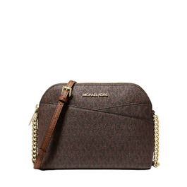 Жіноча шкіряна сумка-кросбоді Michael Kors Jet Set, середній розмір, колір Marron