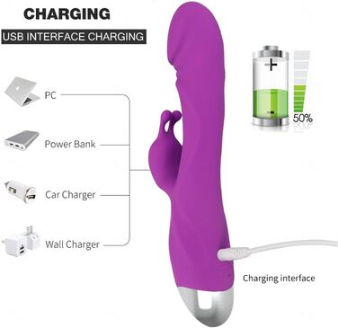 Вібратор для жінок: кліторальний та G-точковий, силіконовий кролик, 10 режимів вібрації, анальний дildo, реалістичний секс-іграшка, рожевий