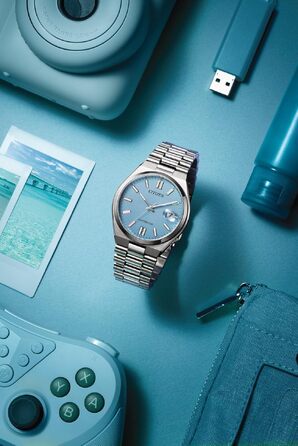 Чоловічий автоматичний годинник Citizen Tsuyosa Analog (Колір: Небесно-блакитний)