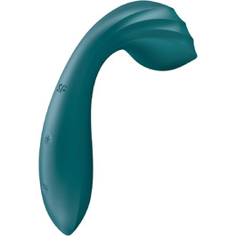 Vibrator Satisfyer Mini Wand-er Connect App: Масажер для тіла з Bluetooth та App-керуванням, водонепроникний (IPX7), для стимуляції G-точки та клітора, для жінок (Турквіс)