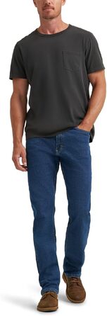 Чоловічі джинси Wrangler Authentics Regular Straight Fit, темно-синій колір Dark Stonewash