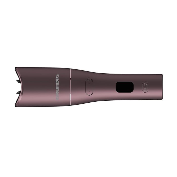 Автоматичний стайлер для завивки волосся Grundig EasyCurl HS 6230, бездротовий керамічний плойка для локонів, 3 температурні режими, LCD-дисплей, фіолетовий