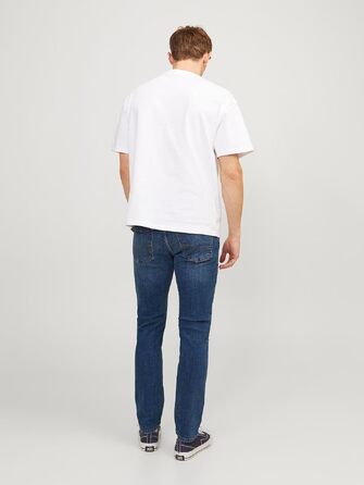 Чоловічі джинси Jack & Jones JJITIM JJORIGINAL AM 012 LID NOOS, синій денім, розмір 44W/32L