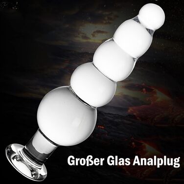 Анальні кулі 6 см зі скла для чоловіків XXL, анальна ланцюг, анальний плагін з 5 кульками, 21 см, прозорий кришталевий анальний дилда, мастурбатор, сексуальна іграшка для жінок, пар, преміум якість