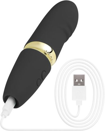 Вібратор AMORELIE Quickie для G-точки – 15 см, водонепроникний, акумуляторний, сірий