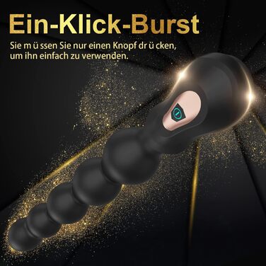 Вібратор для простати Greenpinecone Super Analvibrator з 7 режимами вібрації, силікон, 23.5 см. Для чоловіків та жінок