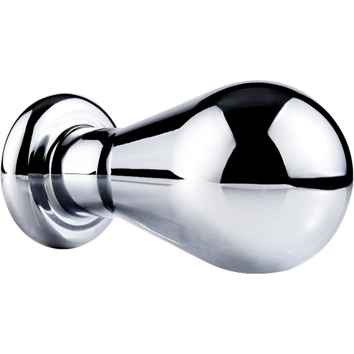 Металевий анальний плагін WLKJPP з кристалами та діамантами, L, срібло - анальні іграшки для чоловіків та жінок