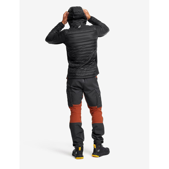Чоловіча утеплена куртка RevolutionRace Radical Insulate для повсякденного використання та активного відпочинку, чорна (M)