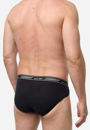 Чоловічі труси 6 шт. 3D Flex Classic Slip з бавовни, чорні, XXL