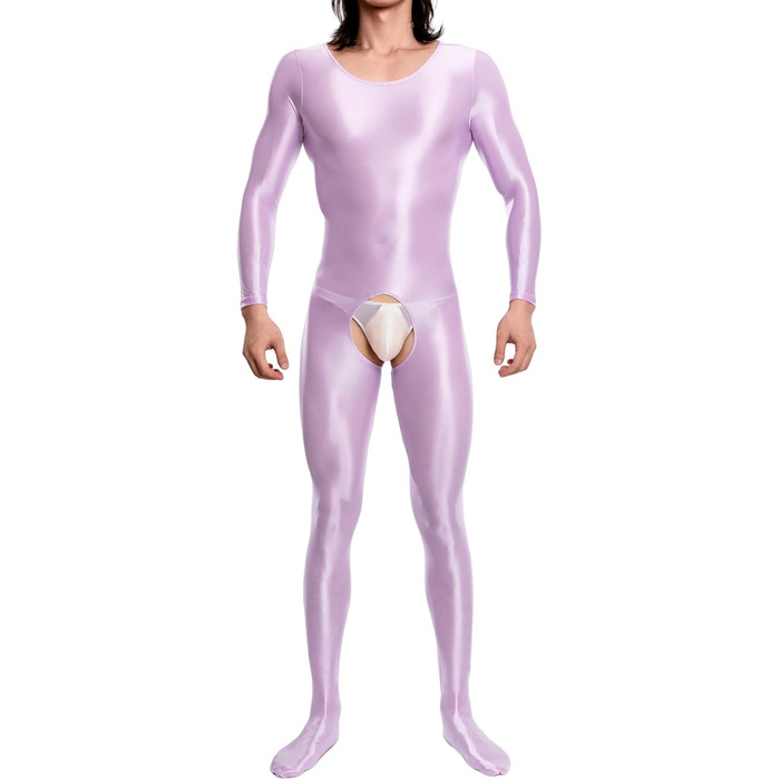 Комбінезон чоловічий AIEOE Gossy з відкриттям спереду, Stramper Overa, еластичний, Cubwear, колір фіолетовий, розмір S