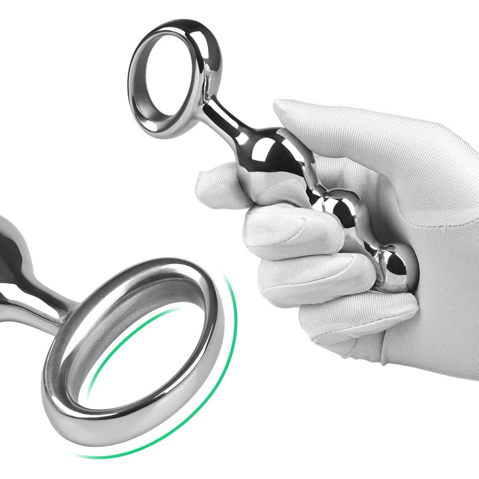 Анальний плагін Roluck з нержавіючої сталі, масажер простати та стимуляції G-точки, іграшки для дорослих для чоловіків та жінок