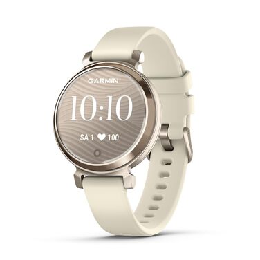 Жіночий смарт-годинник Garmin Lily 2 Cream Gold: сенсорний дисплей 2,54 см, моніторинг здоров'я та фітнесу, смарт-сповіщення, до 5 днів автономної роботи