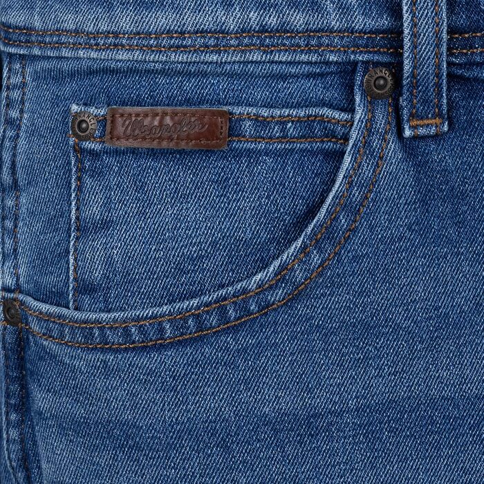 Чоловічі джинси Wrangler Texas Regular Fit Stretch — класичні прямі штани з деніму, колір Sweet Talker (42W / 32L)