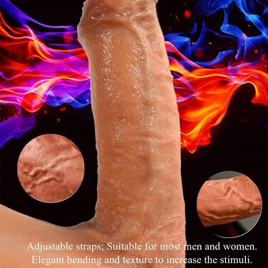 Силіконовий дildo-захоплення Wispancy для інтимної зони: реалістичний, 18 см, для чоловіків та жінок, мастурбація, інструменти для лесбійок та геїв, сексуальні іграшки