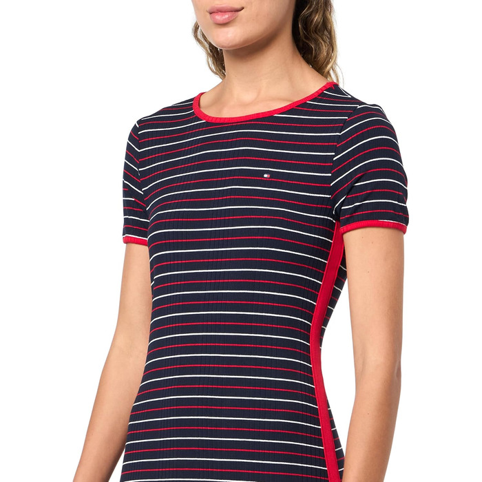 Сукня жіноча Tommy Hilfiger повсякденна з коротким рукавом, мультиколор (M)