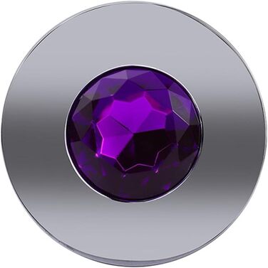 Металевий анальний плагін Tplkxurib 3 розміри: анальний стимулятор, дildo з нержавіючої сталі з діамантовою основою, масажер простати, анальний дилататор для чоловіків та жінок, сріблястий, L