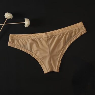 Труси чоловічі Faringoto Ice Silk, прозорі, низька талія, дихаючі (XL, червоний)