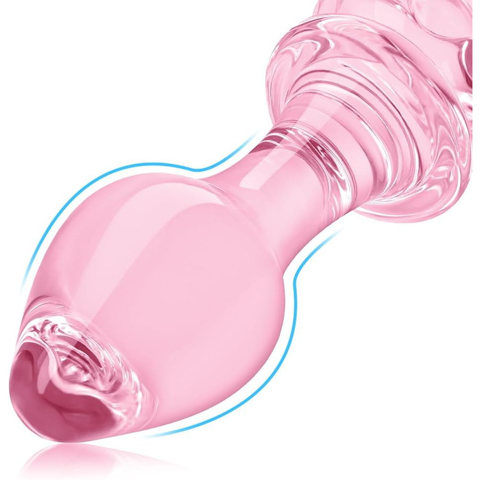 Анальні пробки FLYTAGLE 3 шт. (великий, середній, малий) зі скла для стимуляції простати, BDSM, дорослі іграшки для чоловіків, жінок, пар