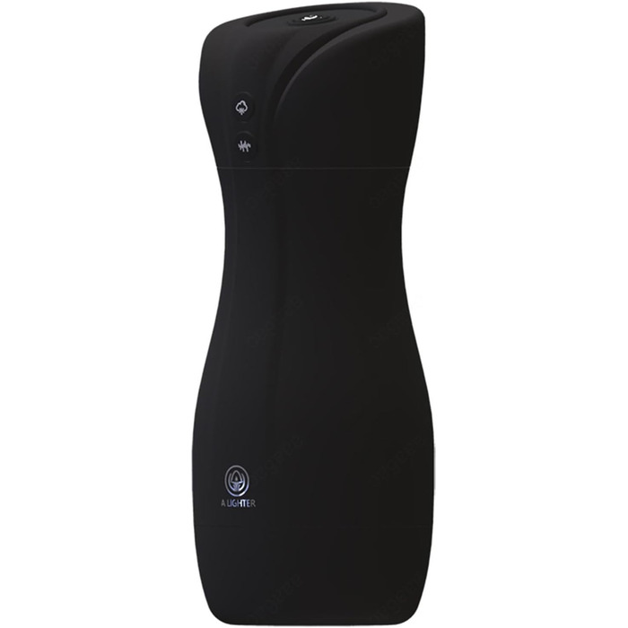 Масажер для чоловіків з 4 режимами всмоктування, 10 вібраційними режимами та функцією нагріву. Стимулятор пеніса, чорний