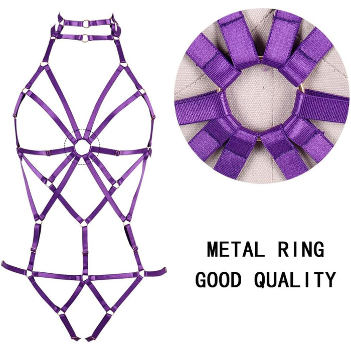 Корсет-нагрудник BANSSGOTH для жінок, фіолетовий, готичний стиль, регульований, для фестивалів та рейвів