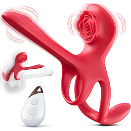 Вібратор для чоловіків 2-в-1 з 7 режимами вібрації. Електричний пеніс-тренер, кільце для статевого члена. Інтимні іграшки для чоловіків, пар та жінок.