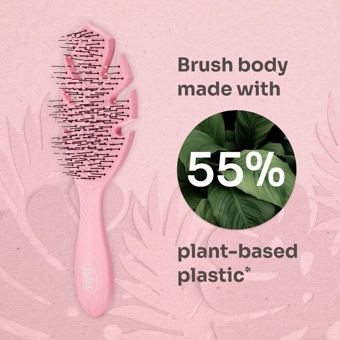 Щітка для волосся Wet Brush Go Green Detangler — екологічна розплутувальна щітка з м'якими щетинками IntelliFlex, сіра