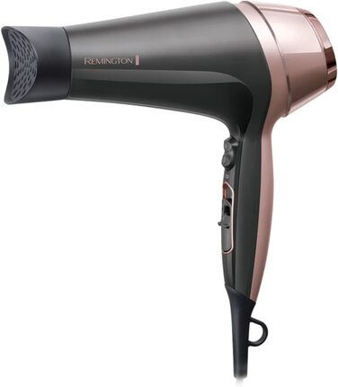 Фен для волосся Remington Curl & Straight D5707 з іонізацією, 2200 Вт, набір для стайлінгу (дифузор, конічна насадка, кругла щітка 45 мм)