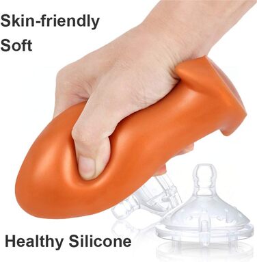 Анальний плаг ChicLSQ XXL (золото) - великий силіконовий аналізатор для масажу простати та стимуляції