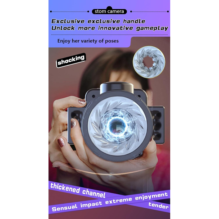 Мастурбатор для чоловіків з телескопічною конструкцією та 7 режимами вібрації - LZYLWC