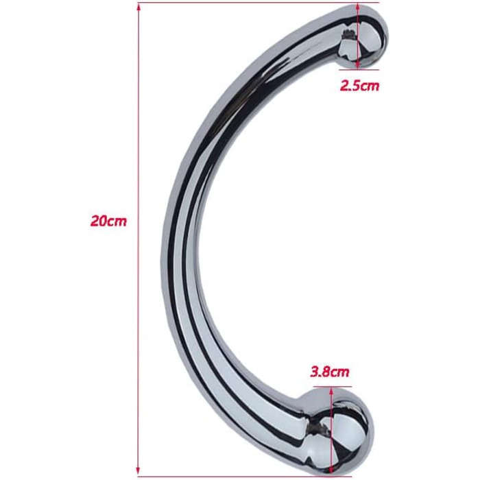 Металевий двосторонній дildo для стимуляції G-точки та масажу простати, анальні пробки для чоловіків та жінок